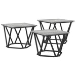 ZNTS Side Tables 3 pcs Grey Sonoma Engineered Wood 868282