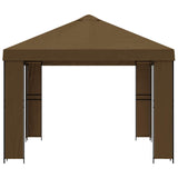 Gazebo 4 x 3 m Taupe Polyester and Steel 190 gsm 900378