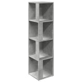 Corner Cabinet Concrete Grey 33x33x132 cm Engineered Wood 809039