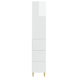 Cabinet Set 2 pcs High Gloss White 33 x 34.5 x 90 cm 3416569