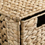 ZNTS Storage Unit with 6 Baskets 47x37x100 cm Water Hyacinth 245493