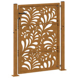Garden Gate 100x150 cm Weathering Steel Wave Design 4100976
