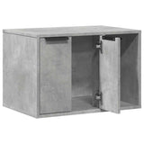 Cat Litter Box Enclosure Concrete Grey 60x40x40 cm Engineered Wood 857727