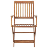 Garden Chair Set of 6 Wooden brown Solid acacia wood Compact 3065521