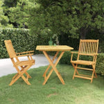 ZNTS 3 Piece Folding Garden Dining Set Solid Acacia Wood 3058257