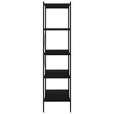 5-Tier Shelving Unit Black 80x40x163 cm 336347