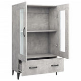 Highboard Concrete Grey 70x31x115 cm Engineered Wood 812559