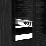 Sideboards 2 pcs Black Oak 70 x 35.5 x 67.5 cm Engineered Wood 3402667