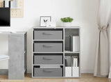 Sideboard with Drawer Concrete Grey 60 x 33.5 x 84 cm 8000471