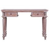 ZNTS Desk 115x50x78 cm Solid Mahogany Wood 337085