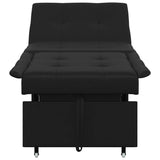 Sofa Bed Black 194 x 67 x 82 cm Microfiber 42008610