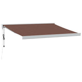 Automatic Retractable Awning Brown 350x250 cm 3215729