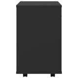 Rolling Cabinet Black 46x36x59 cm Engineered Wood 808468