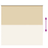 Roller Blind Blackout Beige 150x175 cm Fabric Width 146.6 cm Polyester 4010774