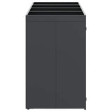 Wheelie Bin Storage for 4 Bins Anthracite 272 x 77.5 x 121.5 cm 3394745