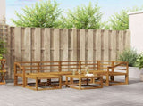 Outdoor Sofa Set 7 pcs Natural Solid Acacia Wood 3366687