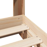 Bed Frame without Mattress 150x200 cm King Size Solid Wood Pine 3323686