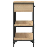 Console Table with Drawers and Shelves Sonoma Oak Engineered Wood 833404