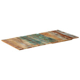 Rectangular Table Top 60x120 cm 15-16 mm Solid Reclaimed Wood 286046