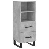 Sideboard Concrete Grey 34.5x34x90 cm Engineered Wood 828696