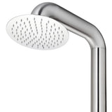Garden Shower with Grey Base 230 cm Stainless Steel 3070784