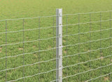 Embedded Fence Post 11 pcs Silver 120 cm Powder-Coated Steel 42006295