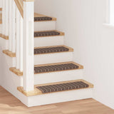 Self-adhesive Stair Mats Striped 15 pcs Brown 65 x 21 x 4 cm 42011450