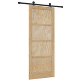 Sliding Door ORKDAL Natural 86 x 211 cm Solid Pine Wood 3445493