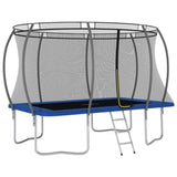 ZNTS Trampoline Set Rectangular 335x244x90 cm 150 kg 92452