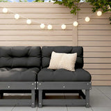 Middle Sofa Grey Middle Sofa with Black Cushion 825431
