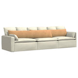 Sofa Pillows 2 pcs Brown 200 x 40 cm Corduroy Fabric 42013893