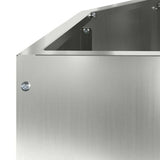 Planter Silver 120 x 60 x 50 cm Galvanised Steel 883708