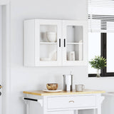Kitchen Wall Cabinet with Glass Door Porto White 854087