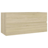 Sink Cabinet with Built-in Basin Sonoma Oak Engineered Wood 3071570