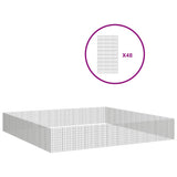 Free Range Animal Enclosure 48-Panel 54x100 cm Galvanised Iron 3321350
