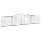 Arched Gabion Baskets 6 pcs 400x30x80/100 cm Galvanised Iron 3146857