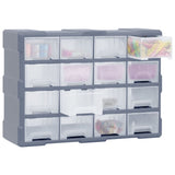 Multi-drawer Organiser with 16 Middle Drawers 52x16x37 cm 149602