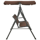 Garden Swing Bench with Canopy Coffee 41422