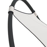 Rocking Sun Lounger with Wheels Steel & Textilene Fabric Cream 317605