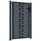 Garden Gate Anthracite 100x125 cm Steel Square Design 153192