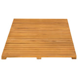 Bath Mat Natural 80 x 50 cm Solid Acacia Wood 42025256