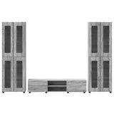TV Cabinet Set FLORIN 3 pcs Grey Sonoma Engineered Wood 3397990