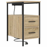 Bedside Cabinet with Drawer 2 pcs Sonoma Oak 30 x 48 x 61 cm 859413
