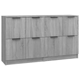 Sideboards 2 pcs Grey Sonoma 60x30x70 cm Engineered Wood 3115810