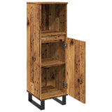 Bathroom Cabinet Old Wood 30x30x100 cm Engineered Wood 857211