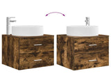 Bathroom Furniture Set 3 pcs Smoked Oak 49.5 x 44.5 x 65.5 cm 3405959