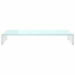 TV Stand/Monitor Riser Glass Green 90x30x13 cm 244146