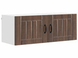 Wall Cabinet LUCCA Brown Oak 80 x 31 x 40 cm Engineered Wood 884941