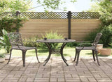 3 Piece Bistro Set Bronze Cast Aluminium 3216330