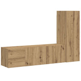 Wall Mounted TV cabinets 3 pcs Artisan Oak Engineered Wood 3328958